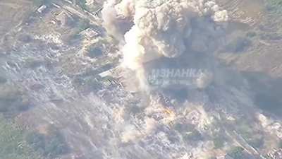 Russian FABs with UMPK dropped on the village of Petropavlivka, Kupiansk