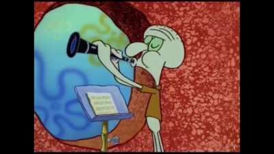 Soothing sounds from Squidward’s clarinet