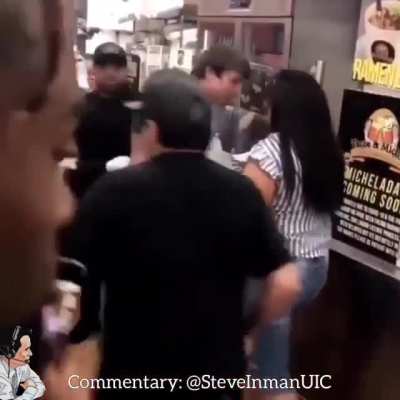 Karen causes a brawl in a local business