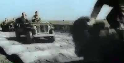 Troops having fun