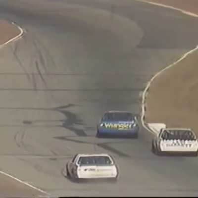Dale Earnhardt&rsquo;s approach to Monza T1 &amp;amp; T2, probably&hellip;
