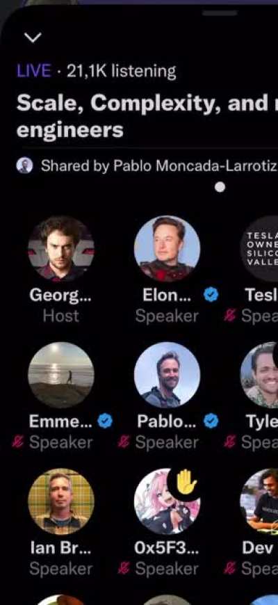 Developers laughing at Elon's clueless suggestion to rewrite the Twitter stack. An angry Elon demands to know, "Who are you?!"