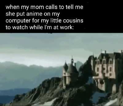 But I don't have any ani-