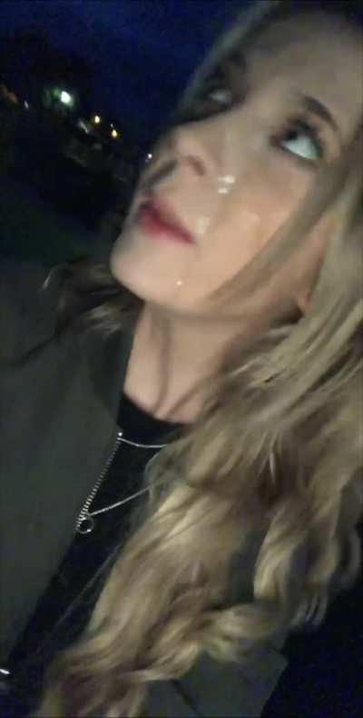 I had to walk home with cum on my face 😳
