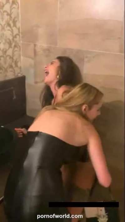 What girls do in the bathroom