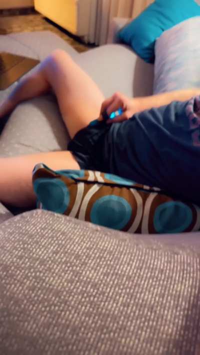 Getting off for my buddy using his little sister&rsquo;s dirty vibrator