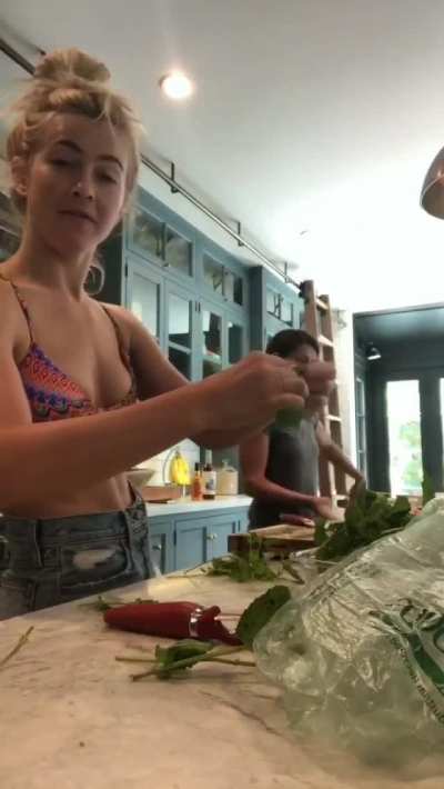 Bikini top and abs short gif