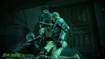 Ghostface, Leon Kennedy, Mikaela Reid &amp;amp; Steve Harrington foursome! [Xeno Lovers]
