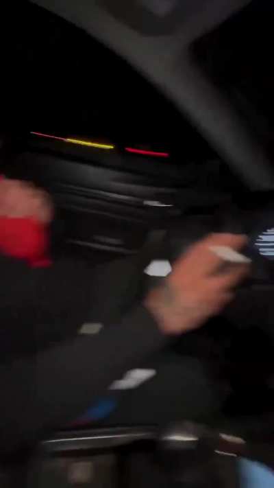 Guy passes out from doing whippets while he is driving