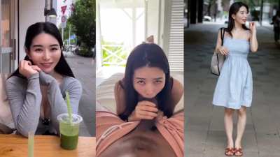 Japanese baddie falls in love with sucking thick black cock &amp;amp; his tight foreskin