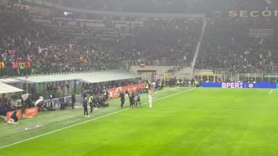 Inter fans chanting &ldquo;Pioli is on fire&rdquo;😂