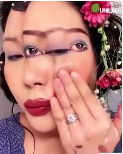 Make up artist creates magnificent designs on her own skin...