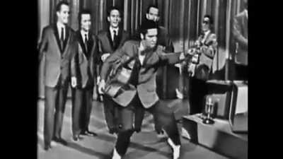 The FCC warned The Ed Sullivan show to only show Elvis&rsquo; from the waist up for TV. Then show ignored them and history was made (1956)