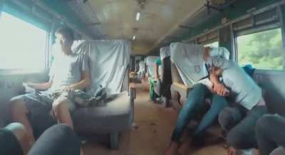 to stay still on a train car with a flat spot on the wheel
