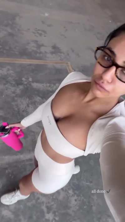 Wednesday Cleavage View