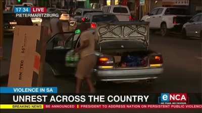 Looting in South Africa right now