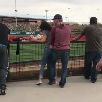Dude Fingers Drunk Girlfriend During A Match