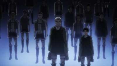 A scene from "Attack on Titan". This scene could be the definition of absurdism. Die fighting or die giving up, it's both the same.
