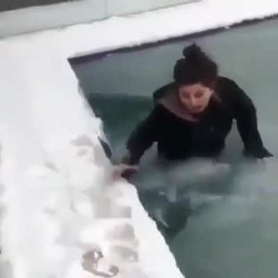 Not a cat and water