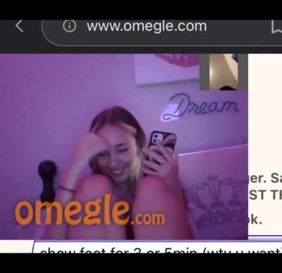 Add my telegram📲 ~OmegleFeet4 for Omegle content and more😊 My telegram is~OmegleFeet4