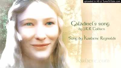 "and in her hand she held a harp, and she sang. Sad and sweet was the sound of her voice in the cool clear air" Galadriel's song by Karliene