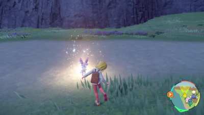 I love how wild Sylveon in Pok&eacute;mon SV just runs up to you and is like &ldquo;hey please look at me, aren&rsquo;t you going to catch me? I&rsquo;m the cutest fairy ever&rdquo; 😍