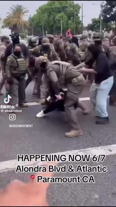 This is fucking America. Ice raids ongoing in LA