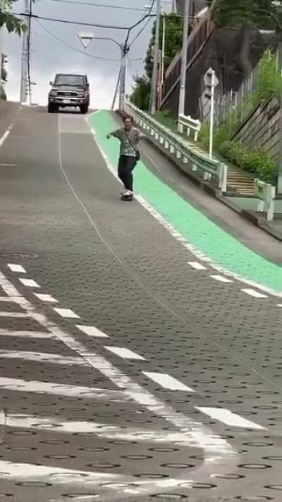 Downhill skateboarding always leads to meatcrayon