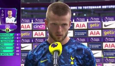 Eric Dier when asked about Harry Kane: "We are more than one player. Tottenham is the most important thing and the players that are playing."