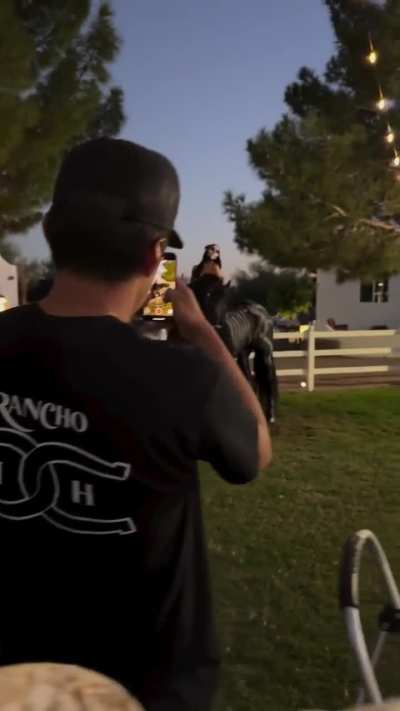 Now this is how you make an entrance on Halloween