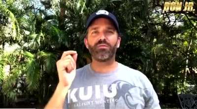 Donald Jr ranting about his father's impeachment.