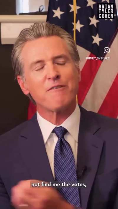 Gavin Newsom has the perfect words
