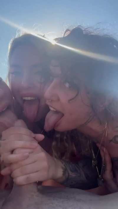 Nothing like some cum in the sun