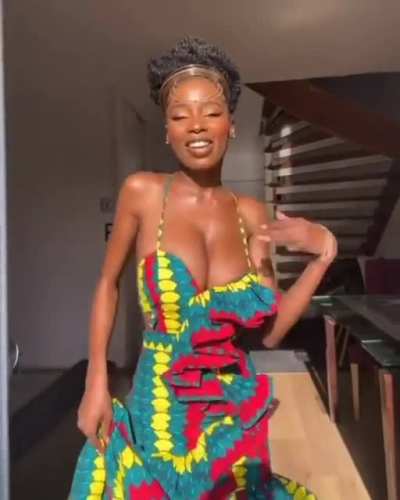My jamaican mother vibing and enjoying herself