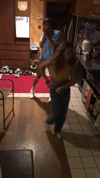 Friendly slap boxing creates chaos