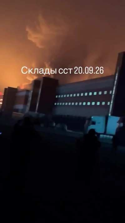Another location hit during today&rsquo;s large-scale drone attack on the Moscow region was a major logistics and warehouse complex located around 30 km from Moscow. The facility covers nearly 60 hectares and contains large Class A warehouses used for storage, 