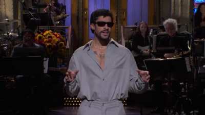 Bad Bunny&rsquo;s SNL monologue: &ldquo;and if you didn&rsquo;t understand what I said you have 4 months to learn&rdquo;