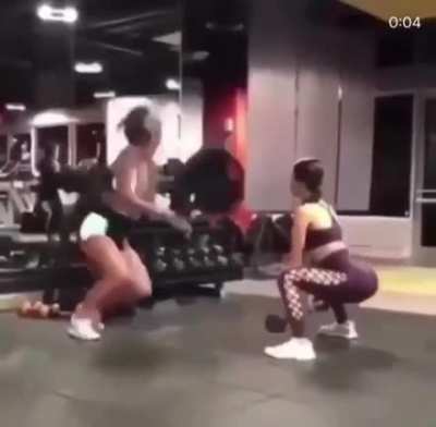 Just your average day at the gym.