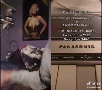 Girl comes across recordings of her family from 50 years ago on tik tok