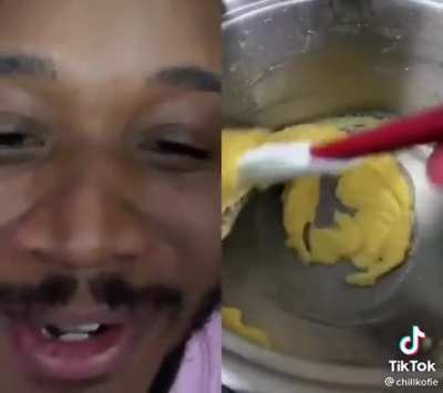 Is the string still in the skillet?