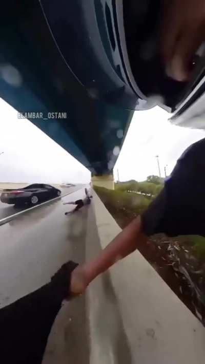 Girl gets hit by a tire 