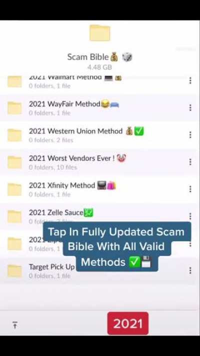 [New, Valid] ✅ 99% Success Rate (Newly Updated) 2021 - SCAM BIBLE ❗️ Tap In Don&rsquo;t Lose Out
