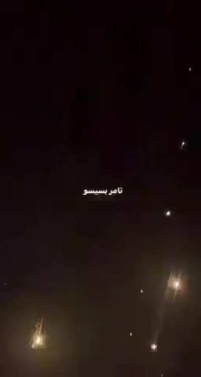 Iranian and Israeli missiles light up the sky over Jordan