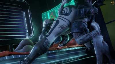 Jack in Miranda room (SfmDh) [Mass Effect]