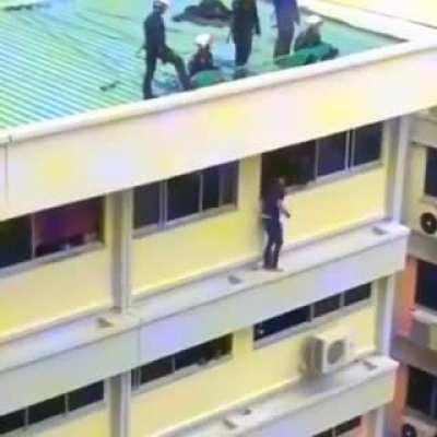 Man on the ledge