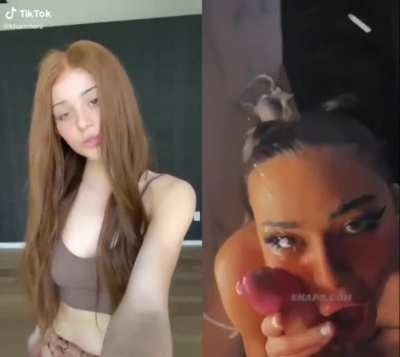 Kristen on TikTok vs her OnlyFans