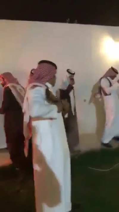 Outdoor wedding in Saudi Arabia, Don&rsquo;t worry nothing happened keep going.