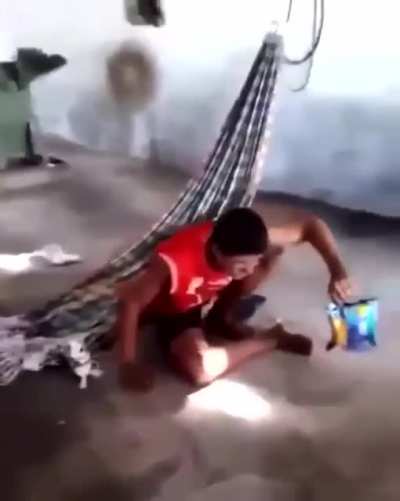Caiu igual bosta