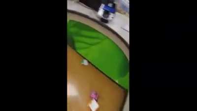 Woman destroys aisles at a moses Lake Store.