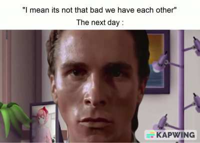 apparently it was that bad